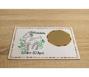 Stickserie - ITH Mug Rugs Zodiac Sternzeichenmotive Vollstick